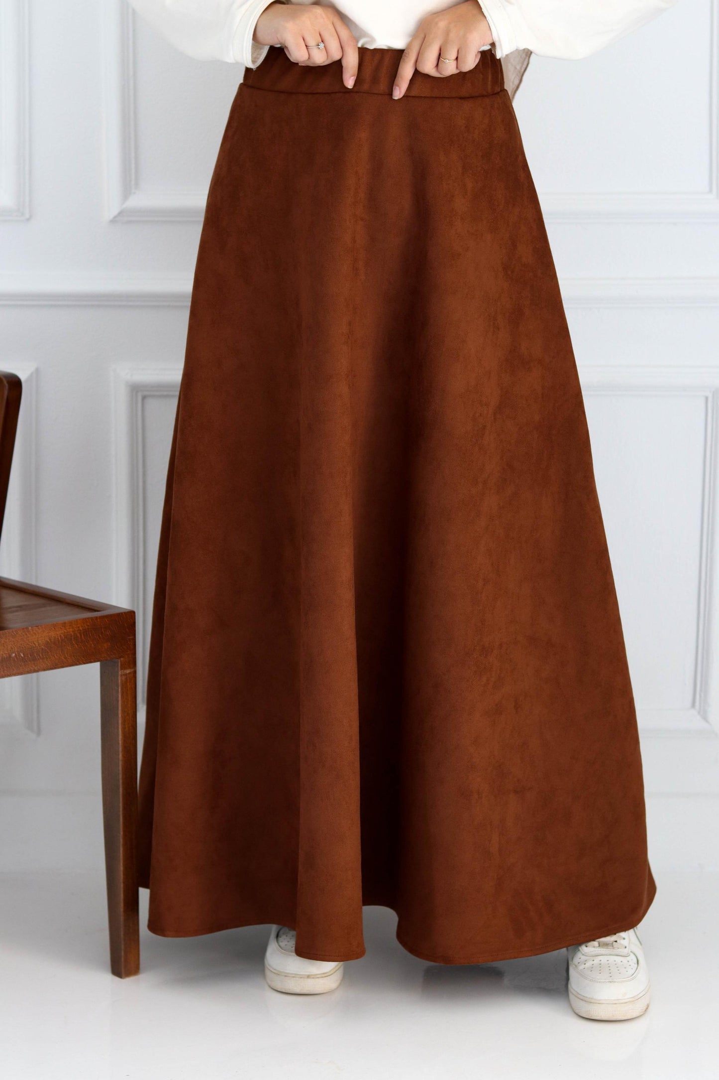 Brown Suede Skirt