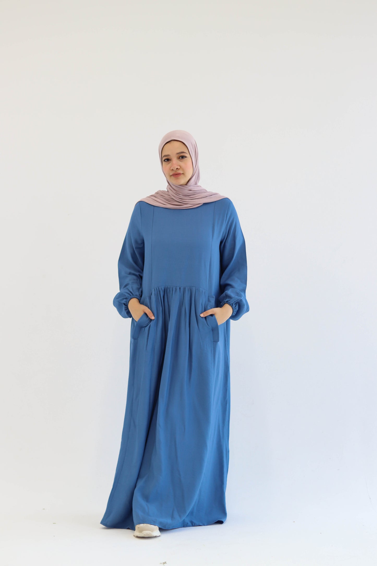 Blue Flowy Dress
