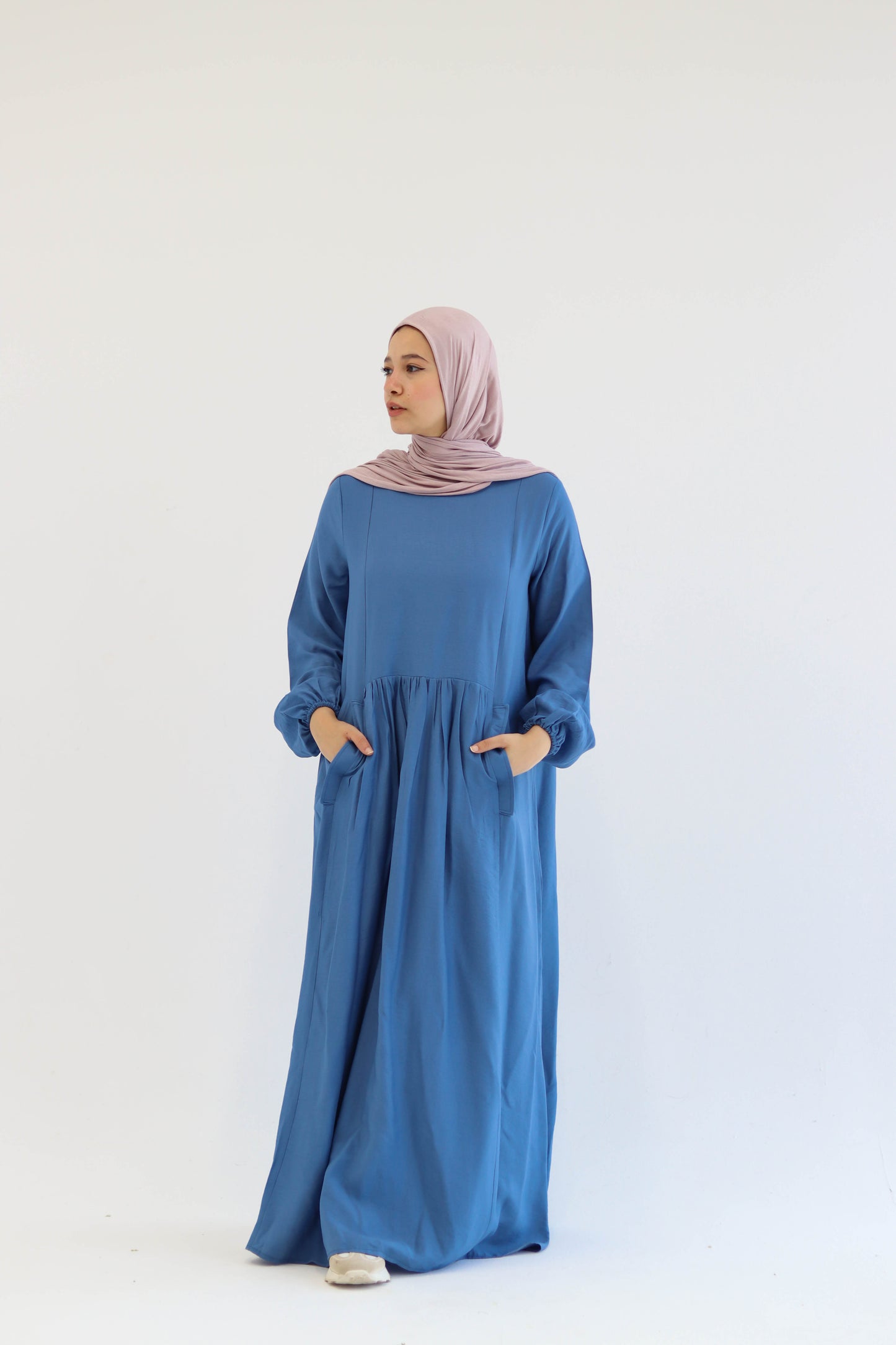 Blue Flowy Dress