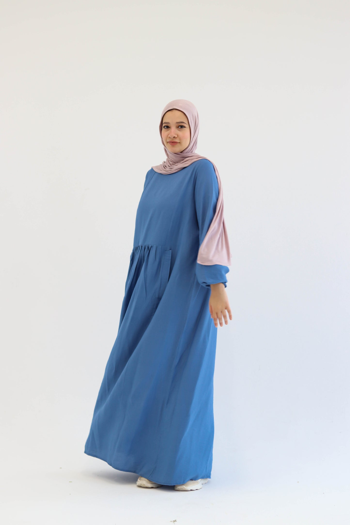 Blue Flowy Dress