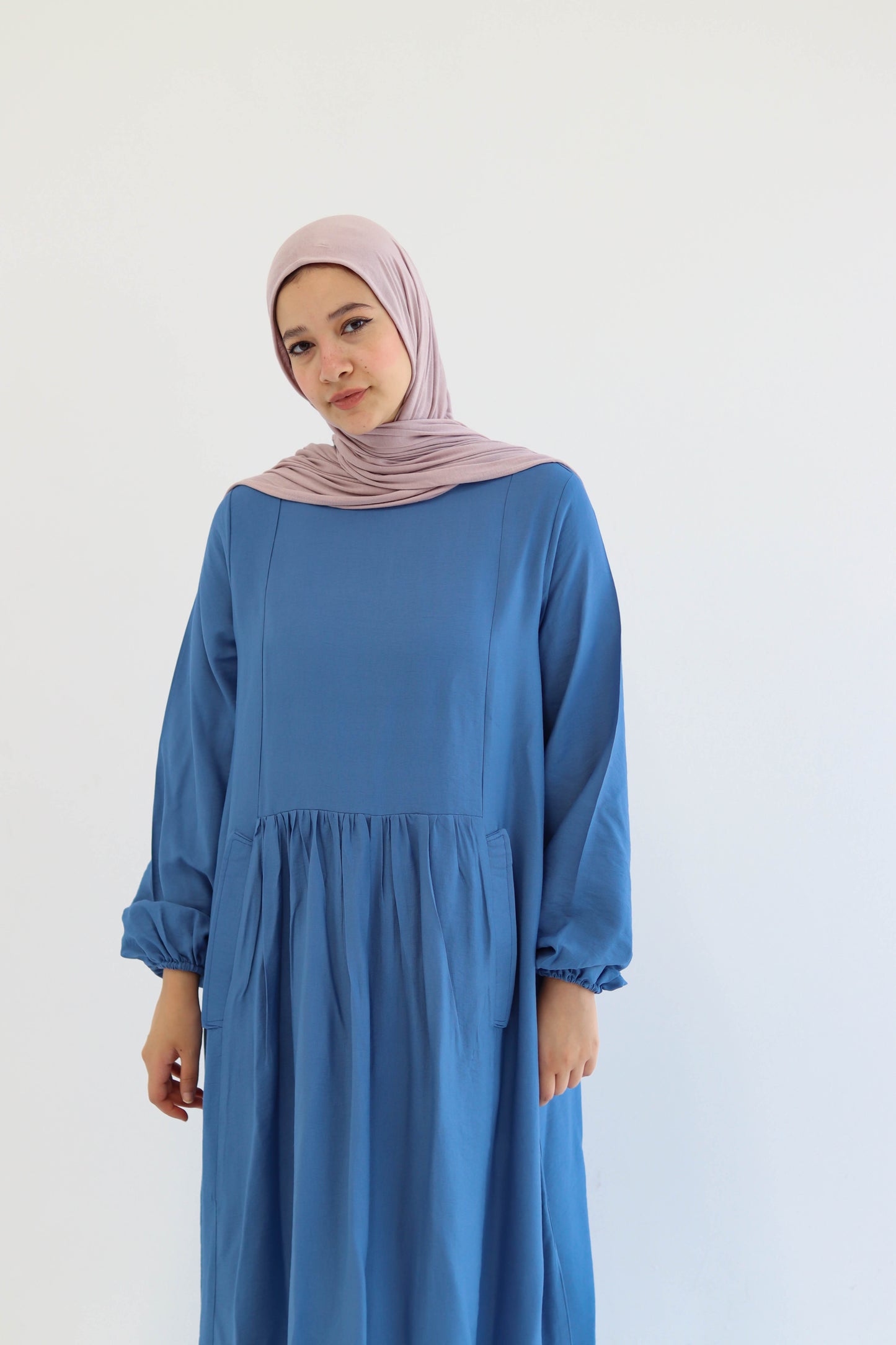 Blue Flowy Dress