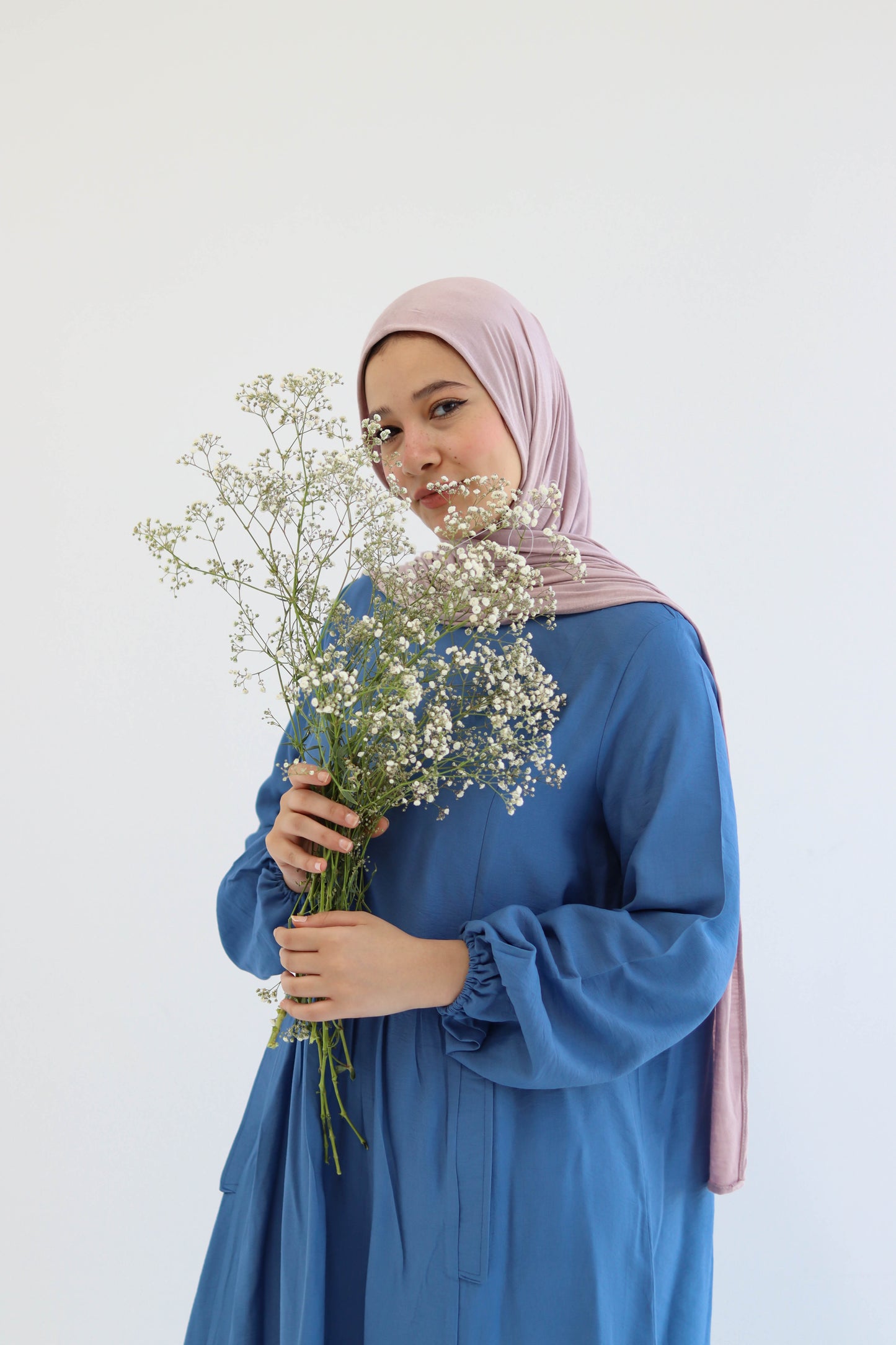 Blue Flowy Dress