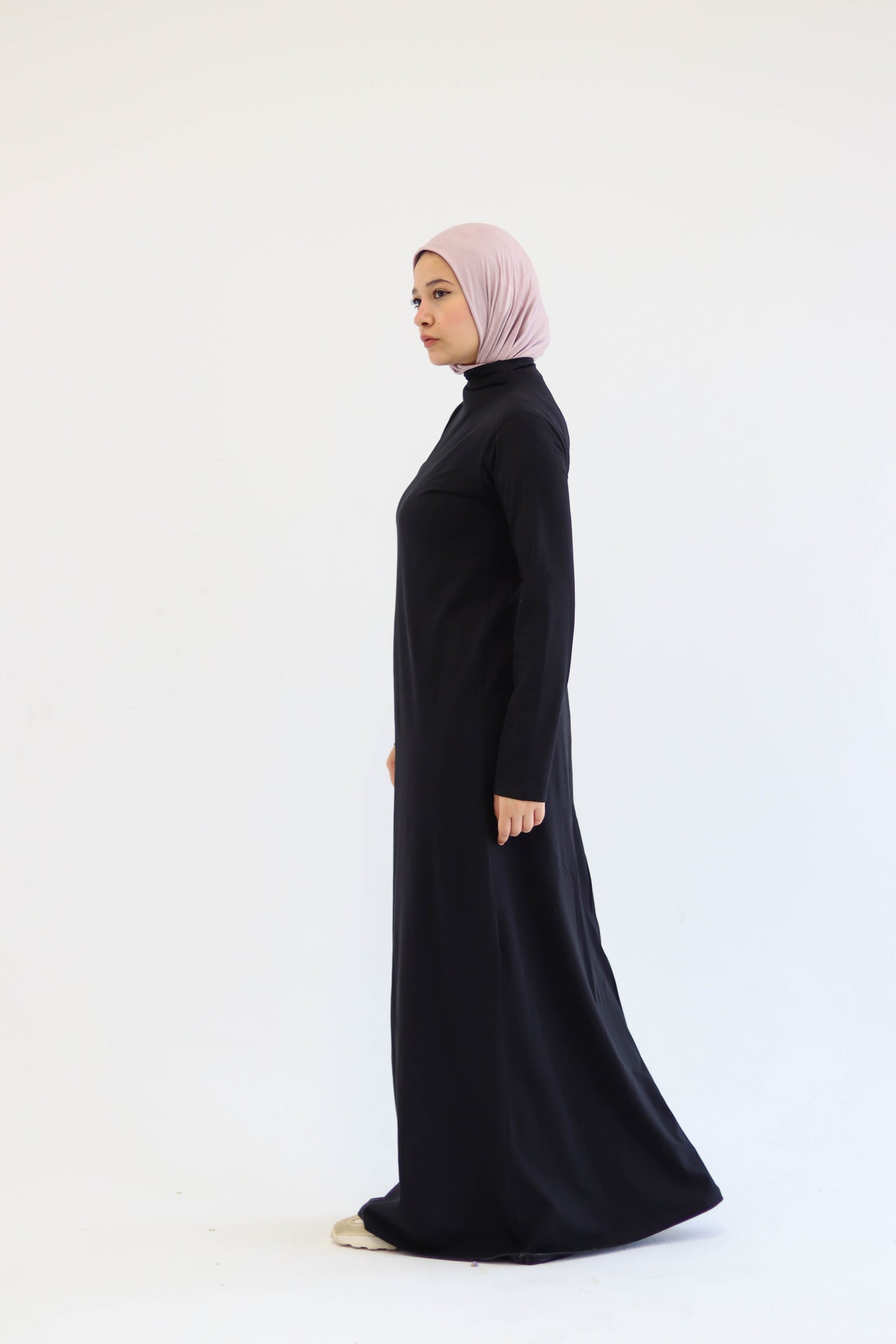 A-Line Black Basic Dress