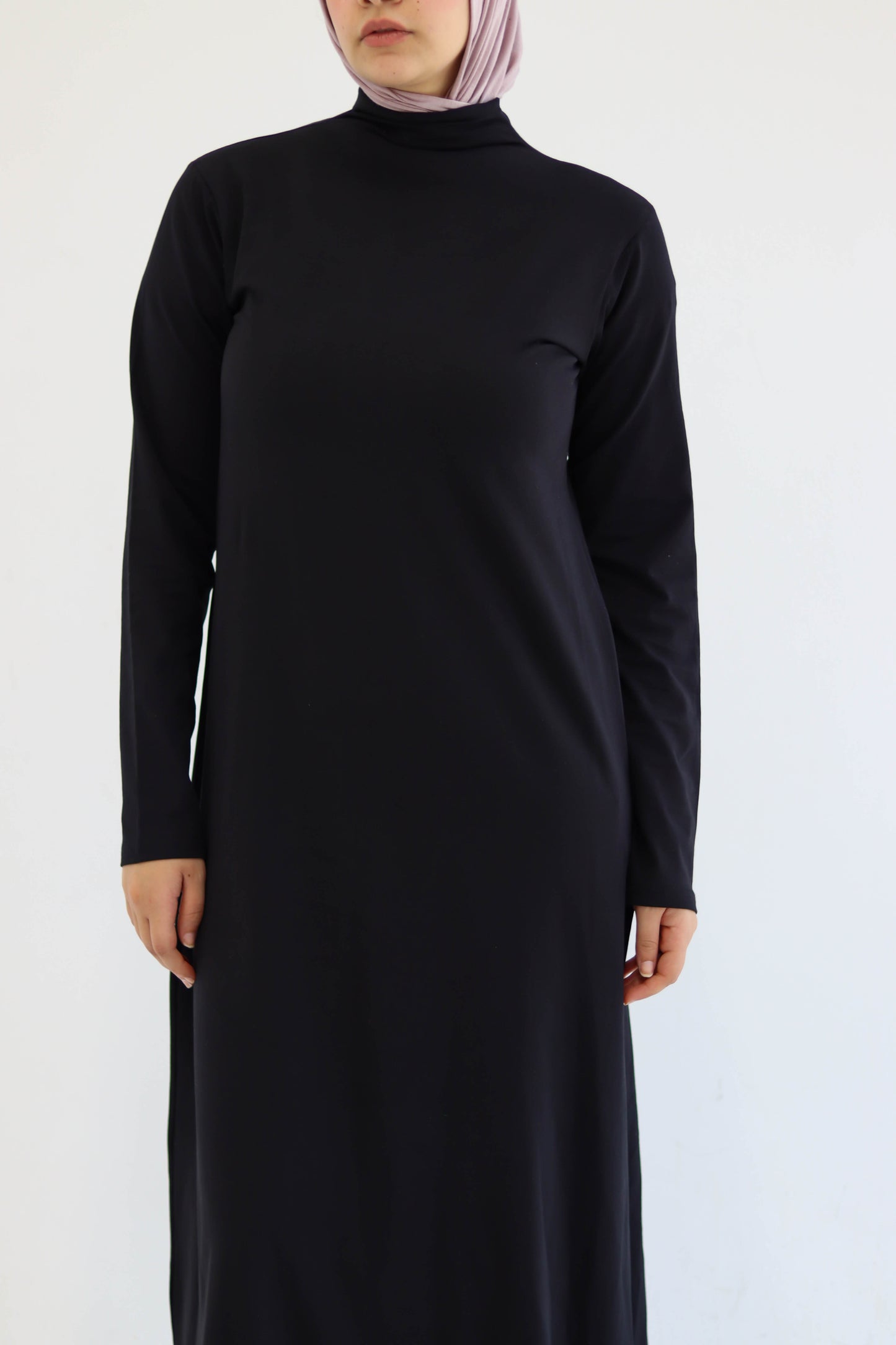 A-Line Black Basic Dress