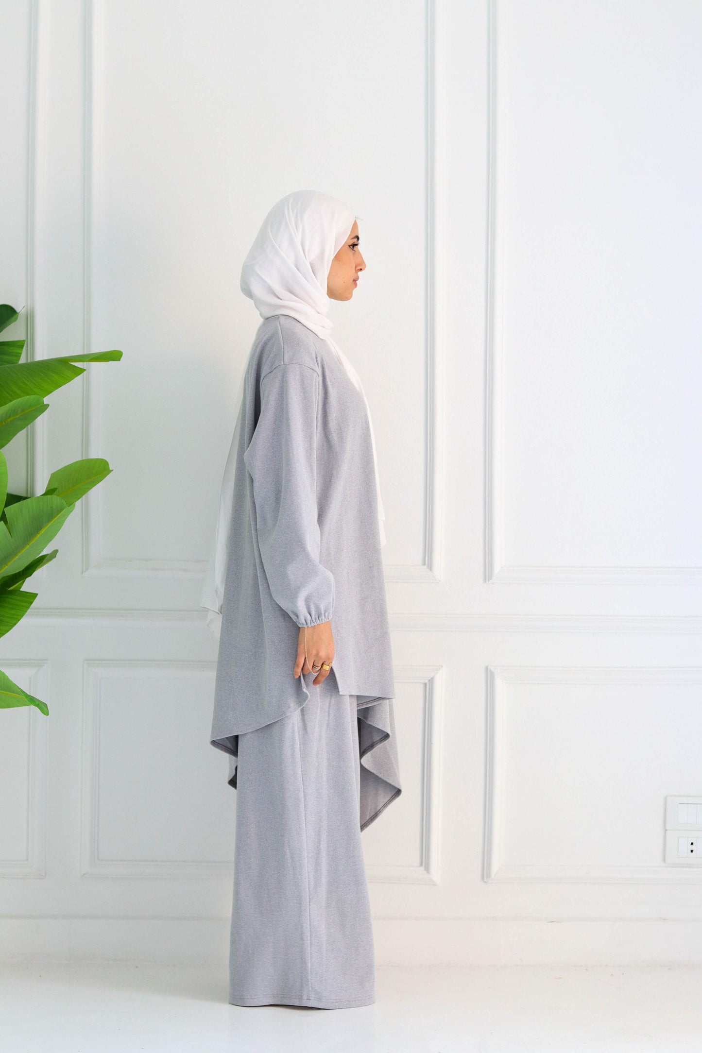 Light Grey Set Tunic & Pants
