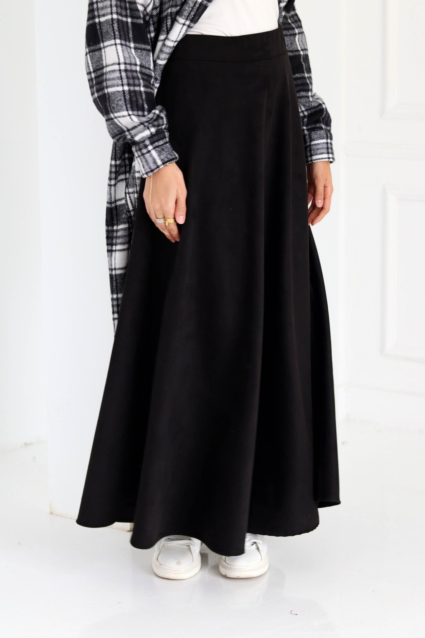 Black Suede Skirt