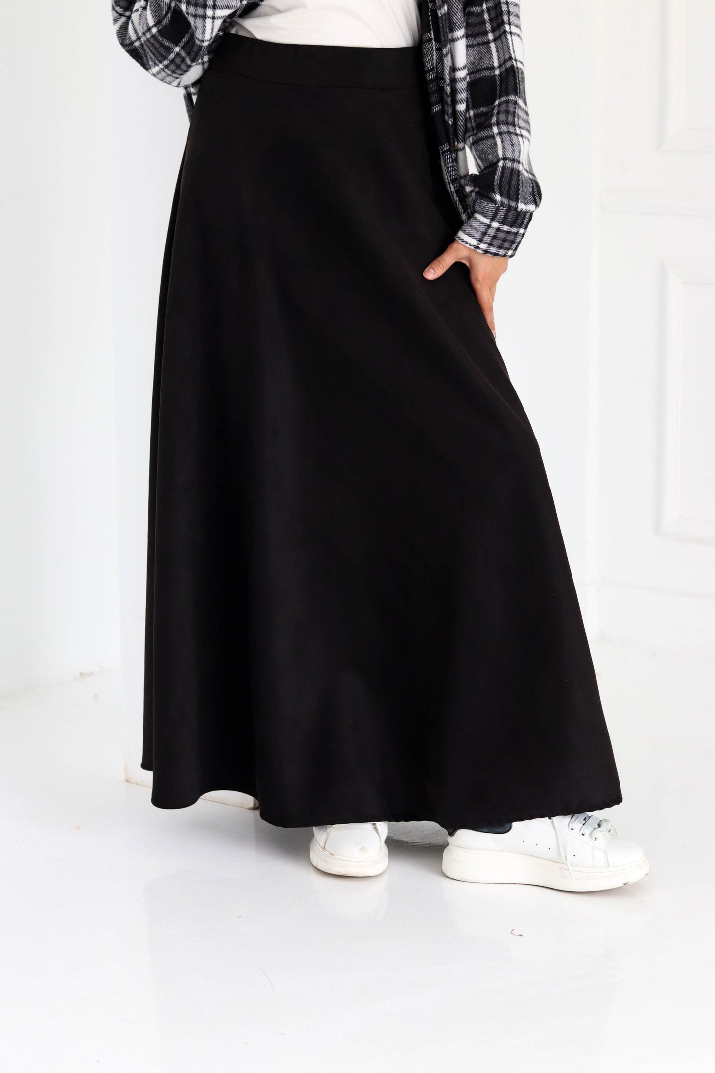 Black Suede Skirt