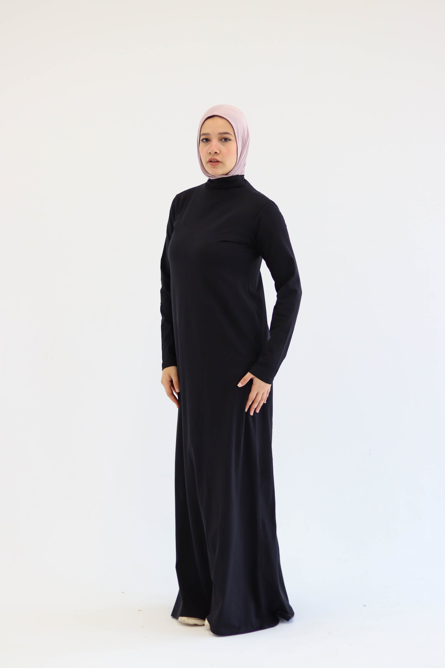 A-Line Black Basic Dress
