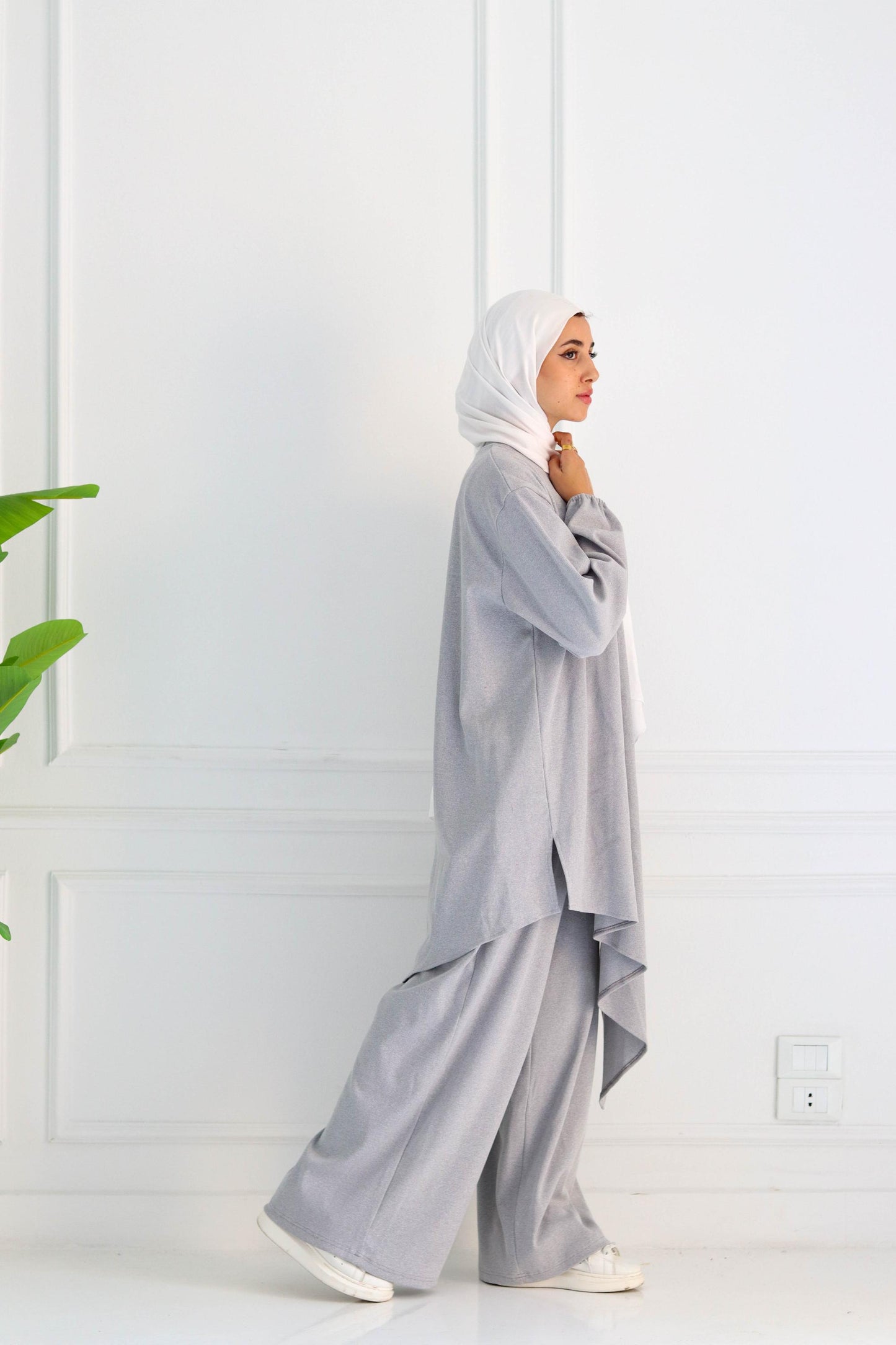 Light Grey Set Tunic & Pants
