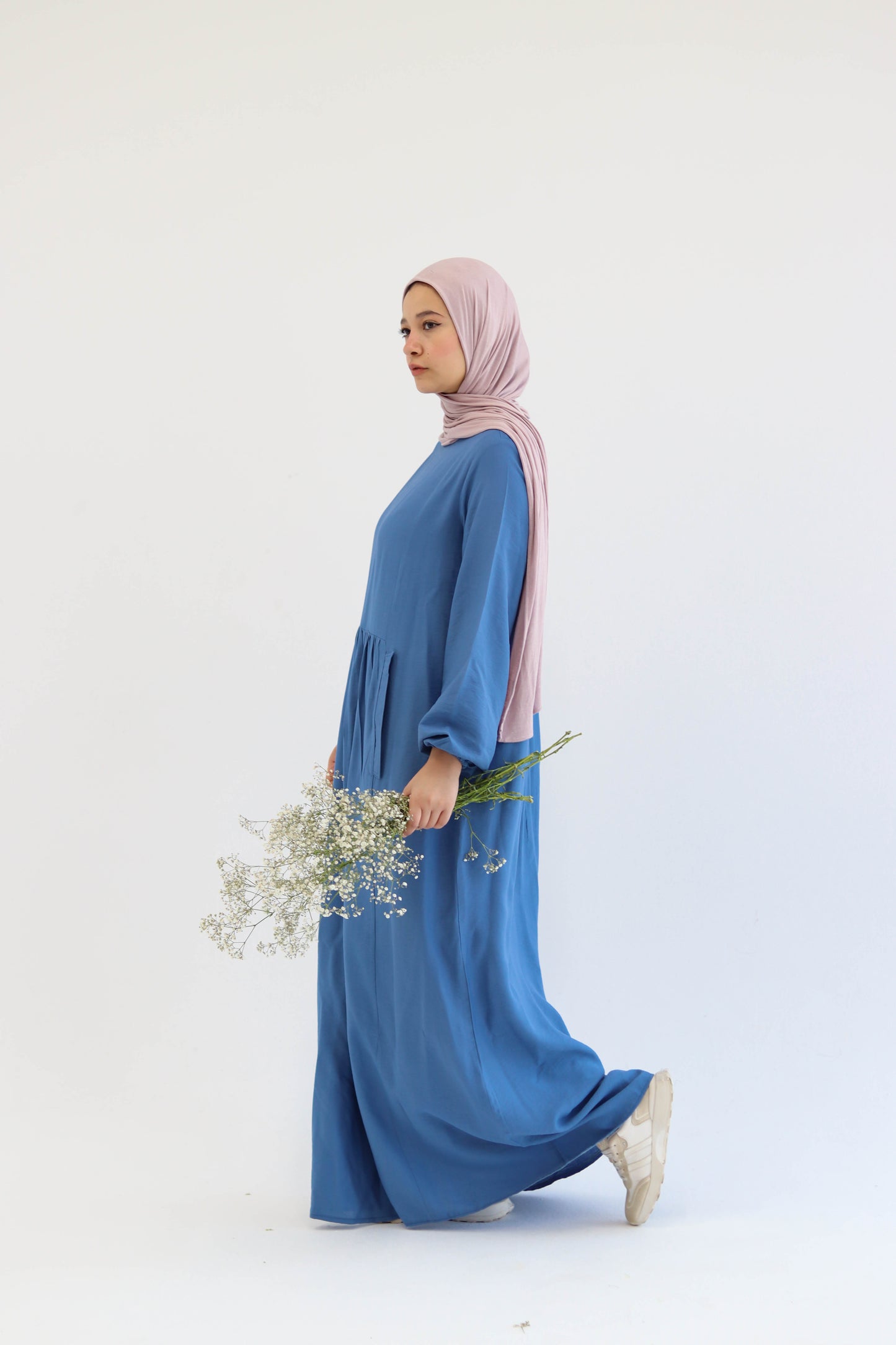 Blue Flowy Dress