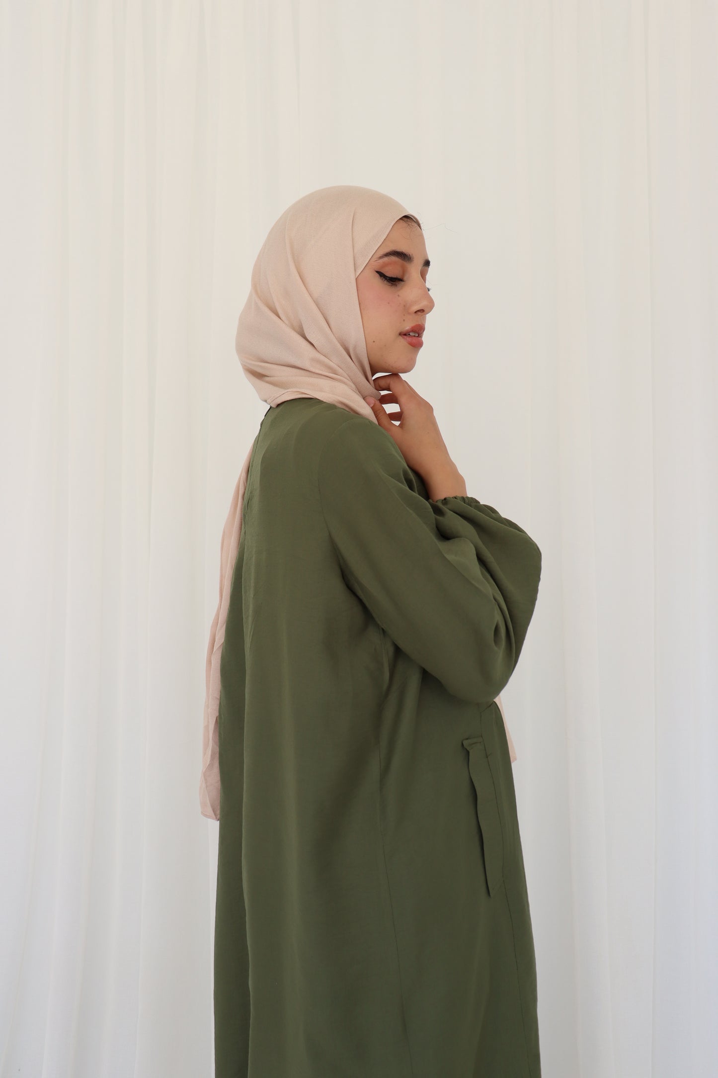 Olive Flowy Dress