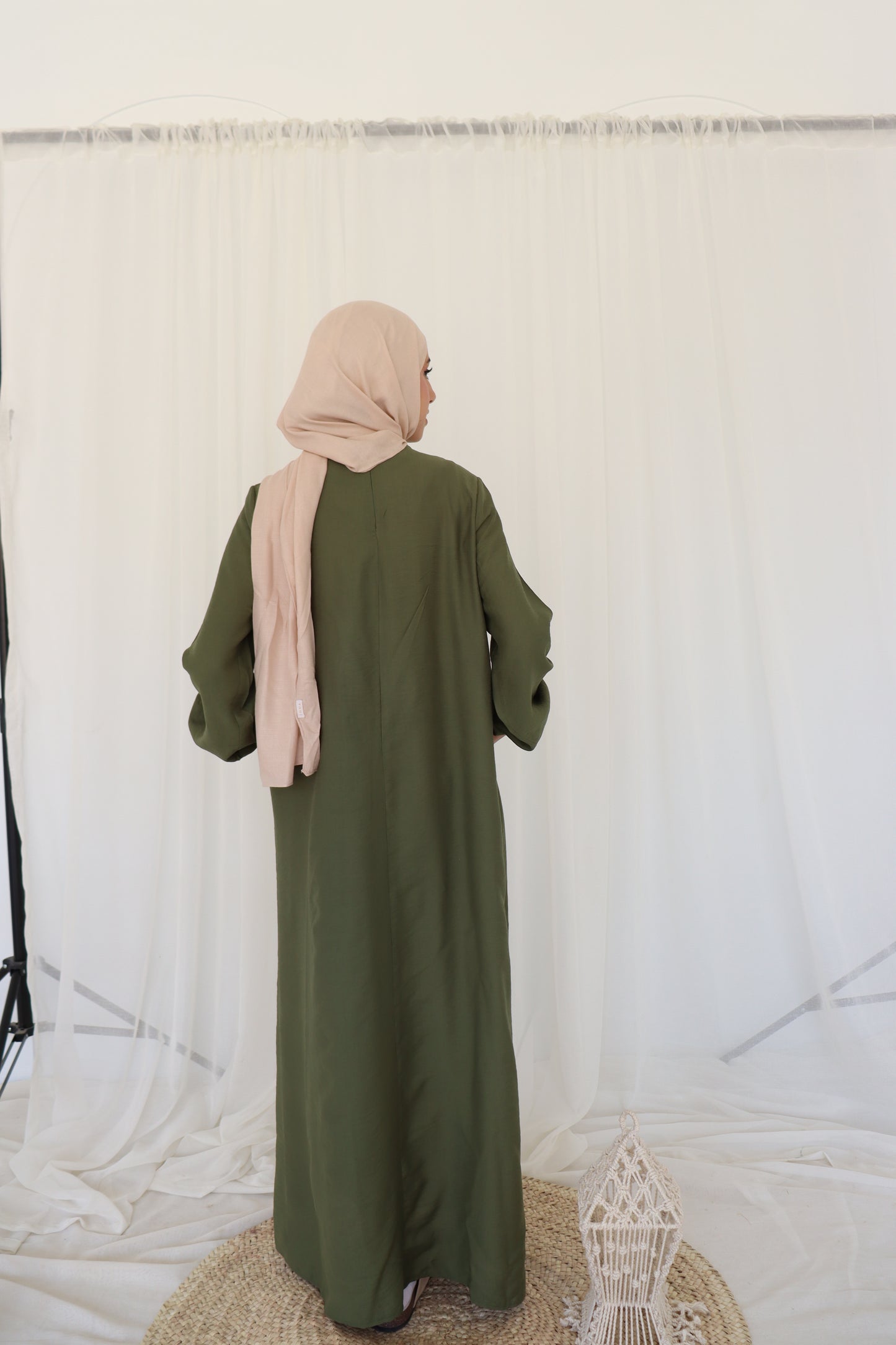Olive Flowy Dress