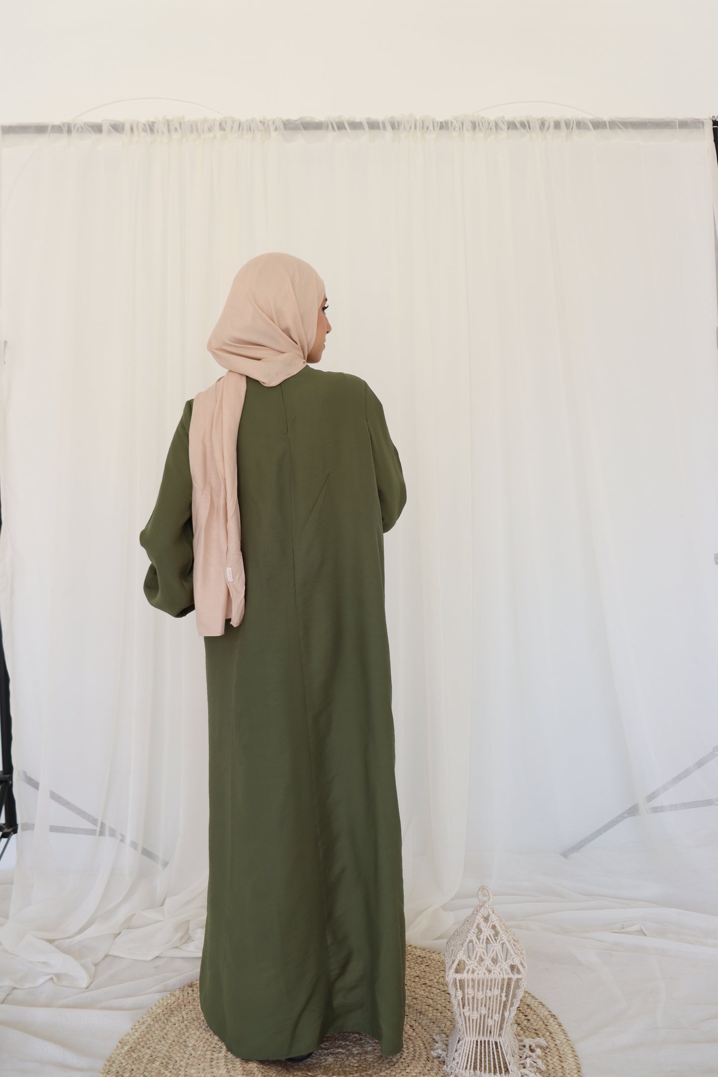 Olive Flowy Dress
