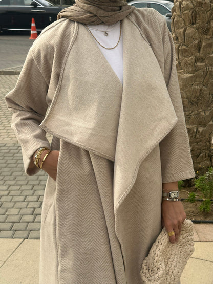 Tweed Cardigan Beige