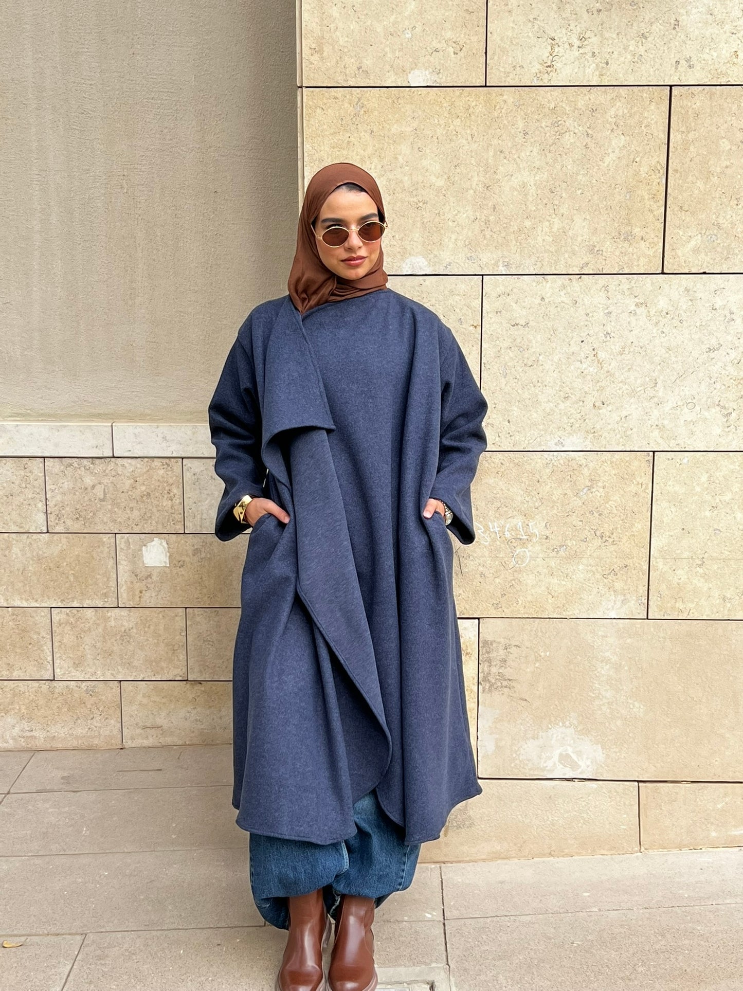 Tweed Cardigan Navy