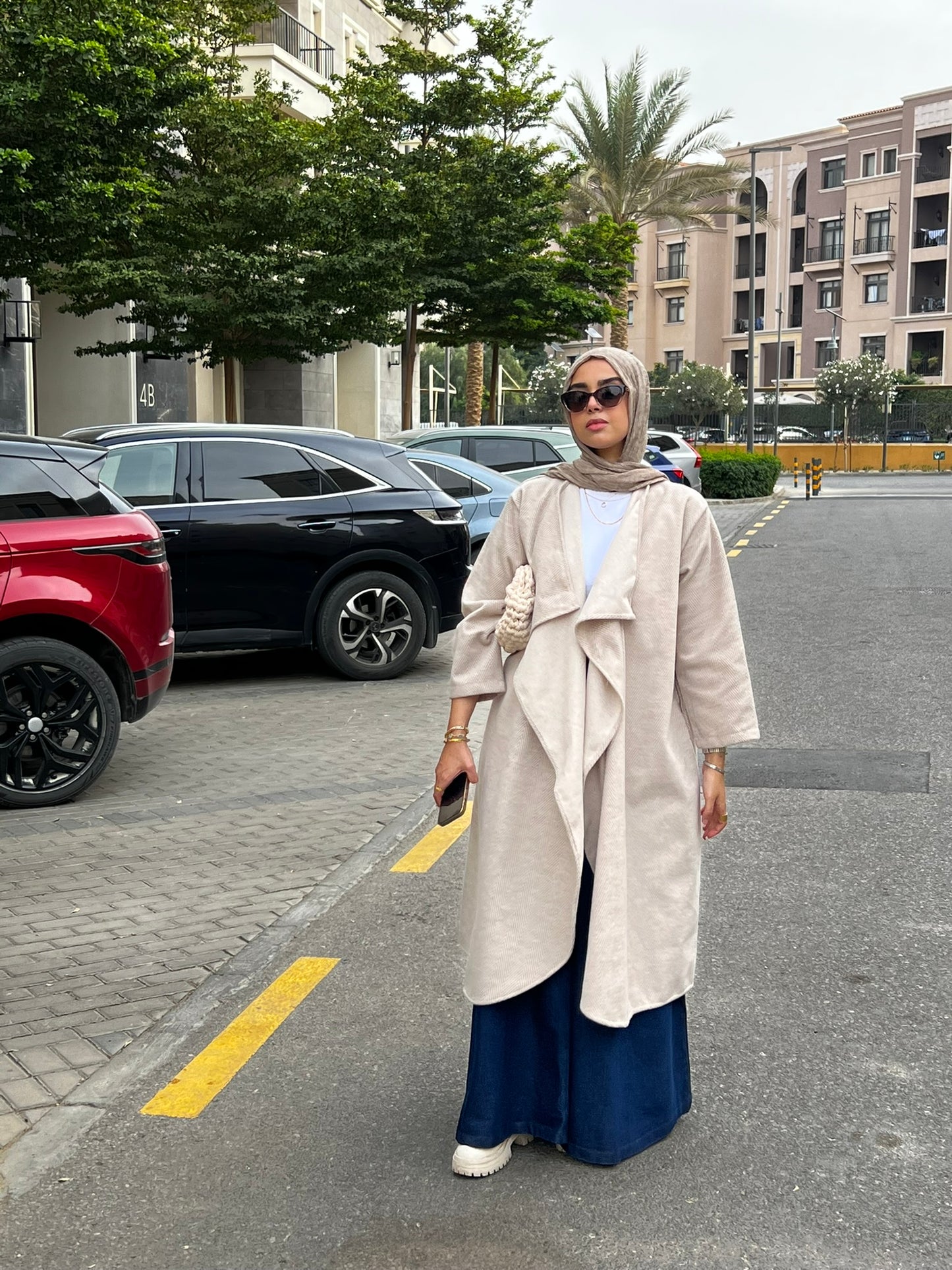 Tweed Cardigan Beige