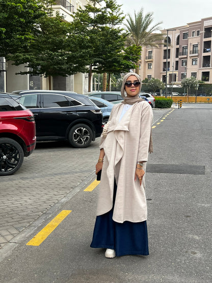 Tweed Cardigan Beige