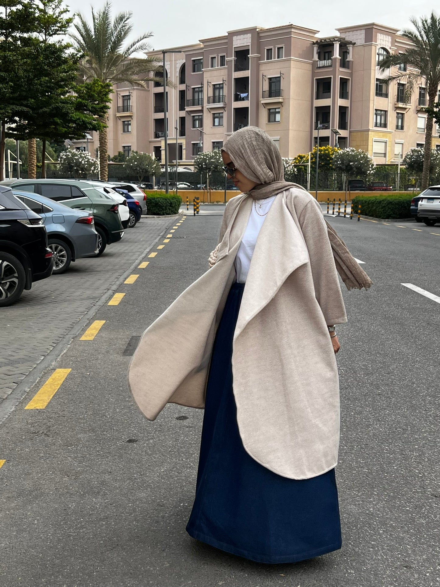 Tweed Cardigan Beige