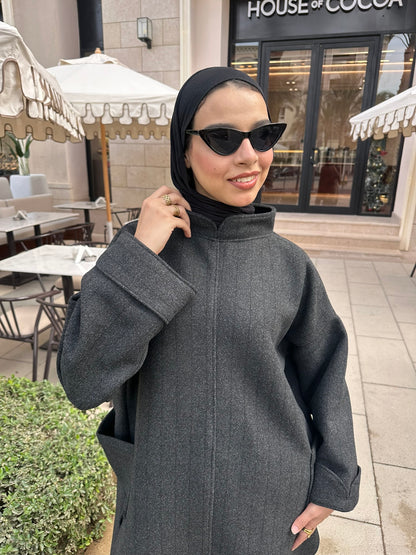 Dark Grey Wool Tunic