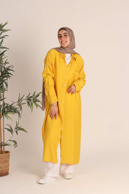 Mustard Linen Shirt
