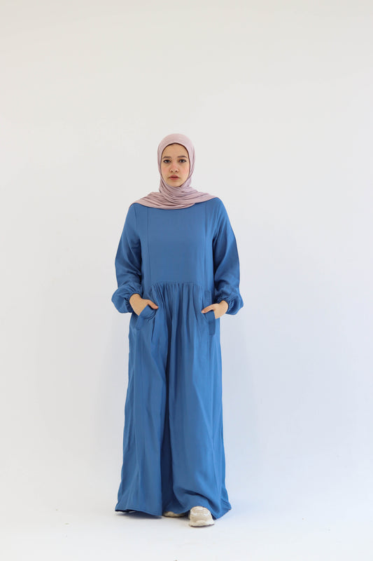 Blue Flowy Dress